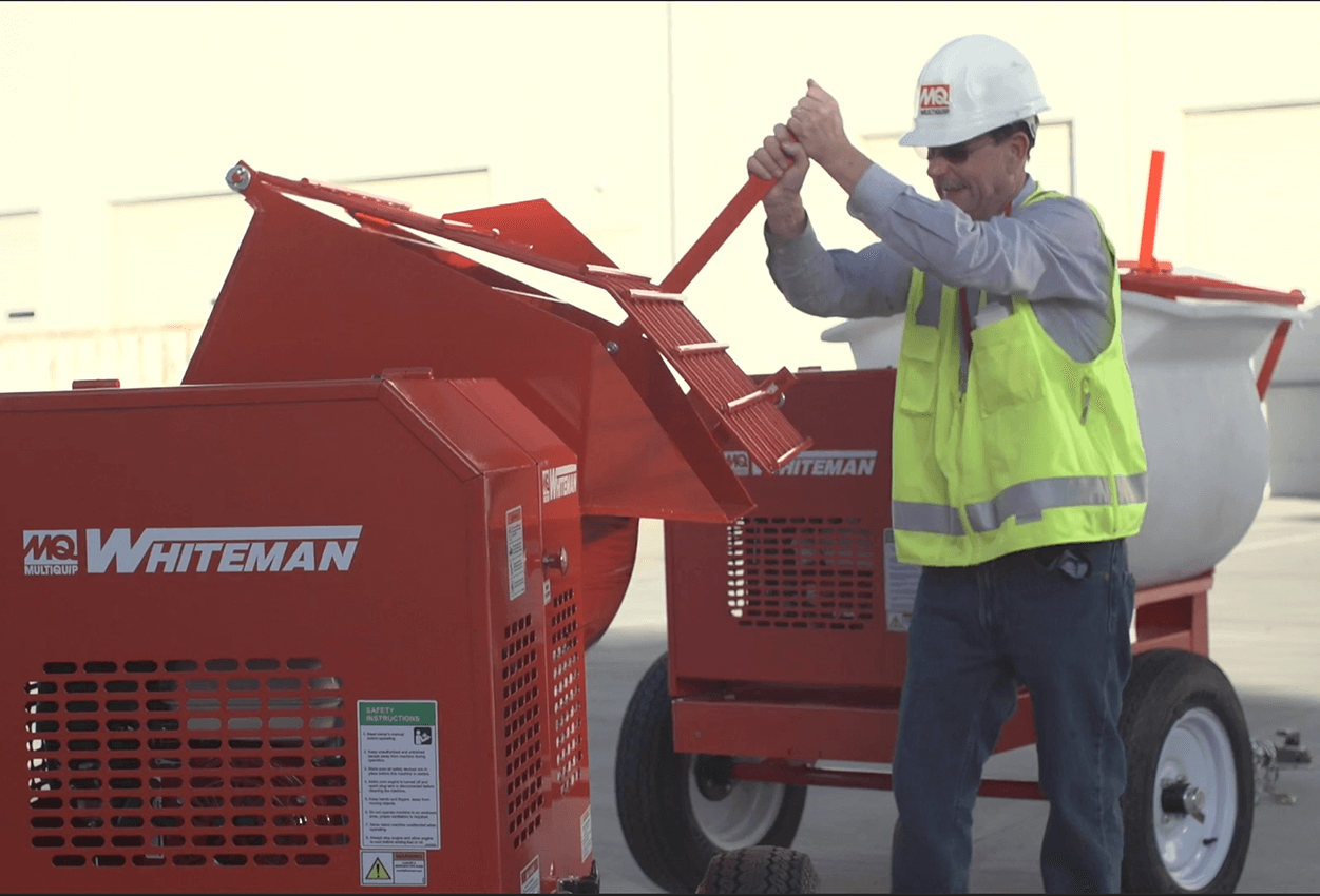 Worker operating mixer lever