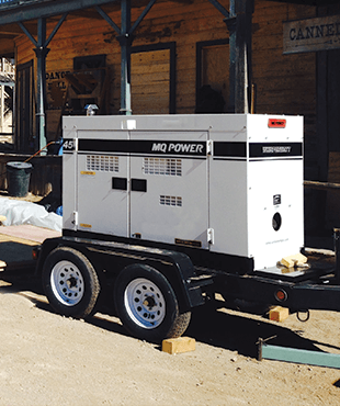 Photo of MQ Power generator on blocks